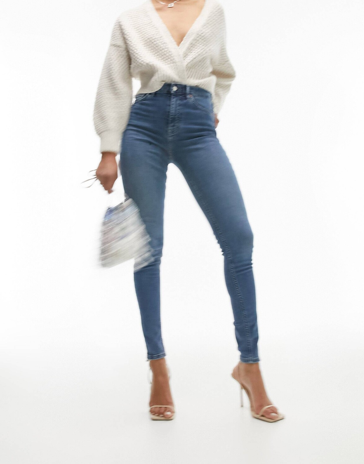 

Синие джинсы Topshop Tall Jamie