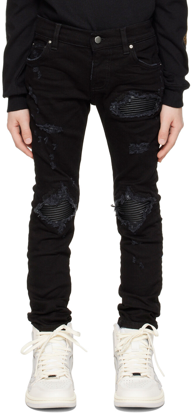 

Детские черные джинсы MX1 AMIRI