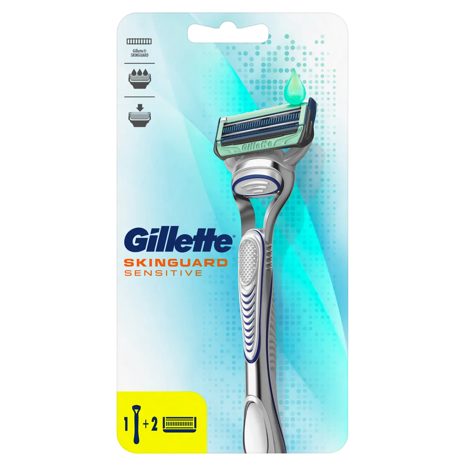 

Gillette Skinguard бритва, 1 шт. + картриджи, 2 шт./1 уп.