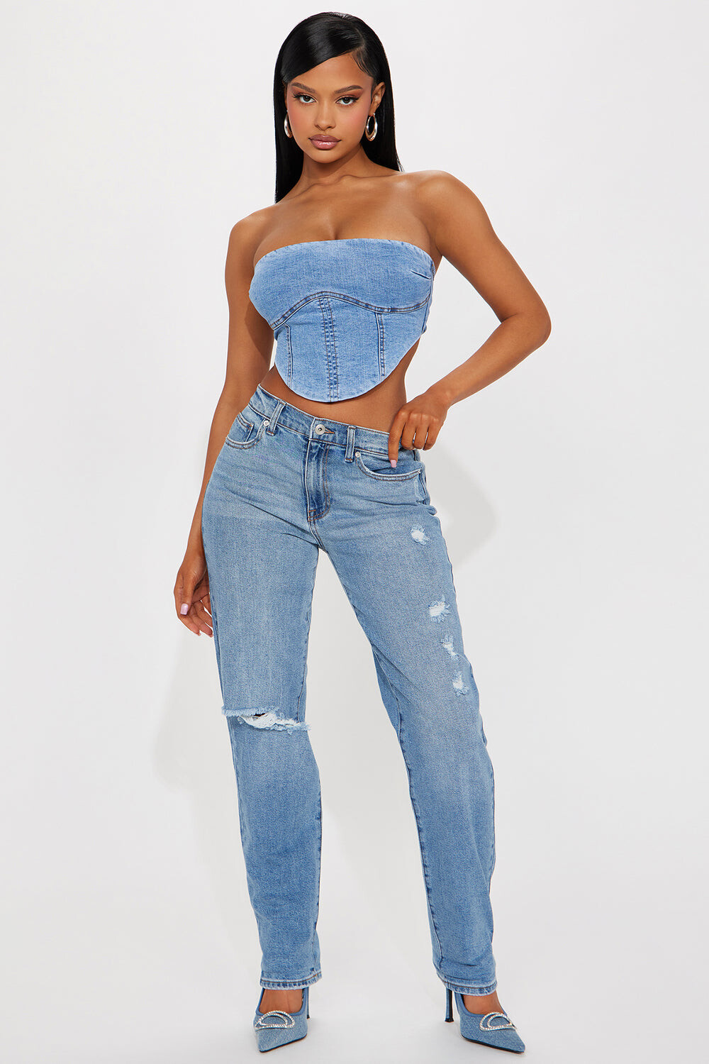 

Джинсы Fashion Nova FN23185FB06T, синий