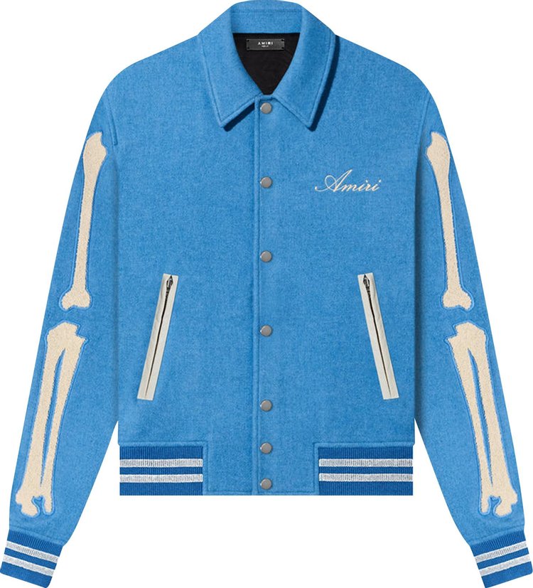 

Куртка Amiri Bones Varsity Jacket 'Varsity Blue', синий