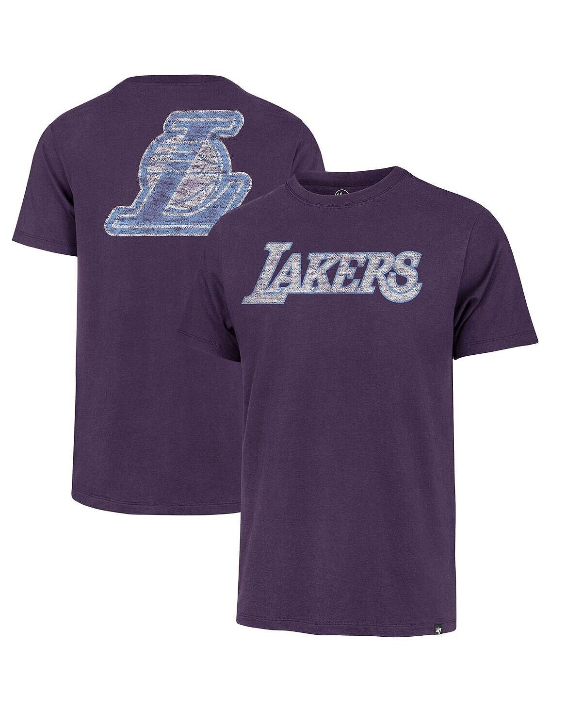 Мужская футболка '47 purple los angeles lakers 2021/22 city edition mvp franklin '47 Brand, фиолетовый