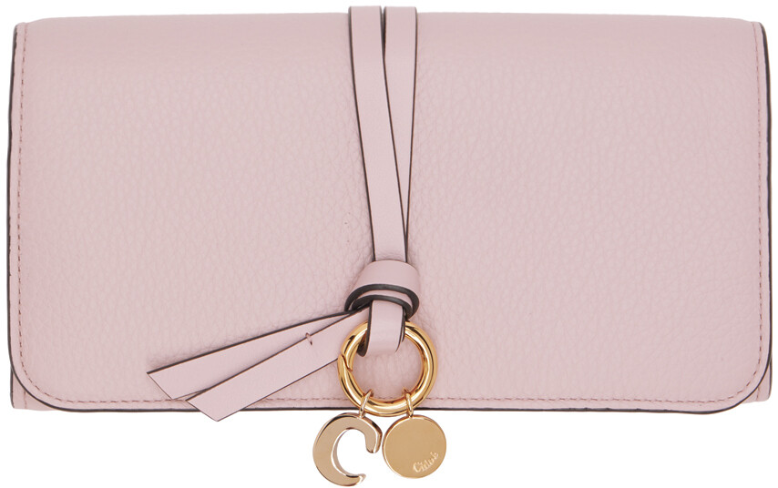 

Фиолетовый длинный бумажник с алфавитом Chloé