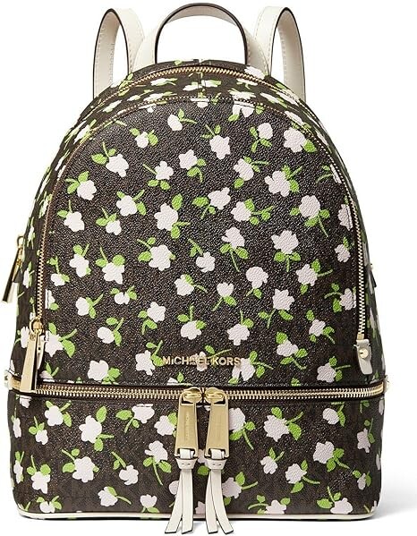 

Кожаный рюкзак MICHAEL Michael Kors Rhea Zip, средний размер, коричневый