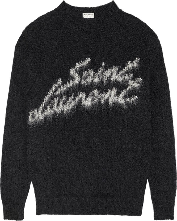 

Свитер Saint Laurent 90s Sweater 'Noir/Naturel', черный