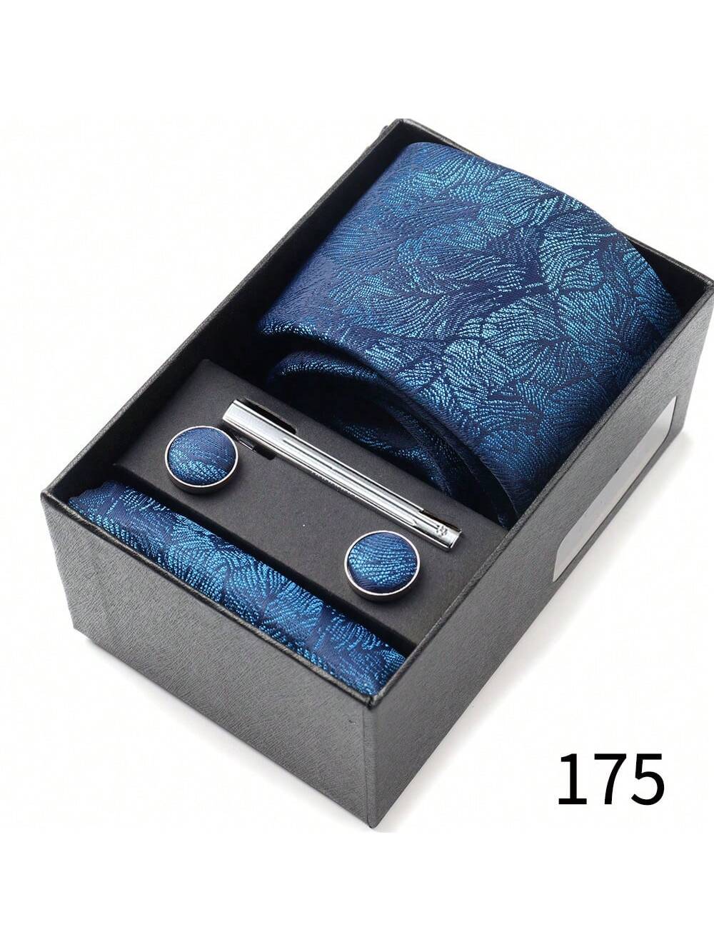 Подарочный набор для мужских галстуков, пыльный синий чехол для галстуков