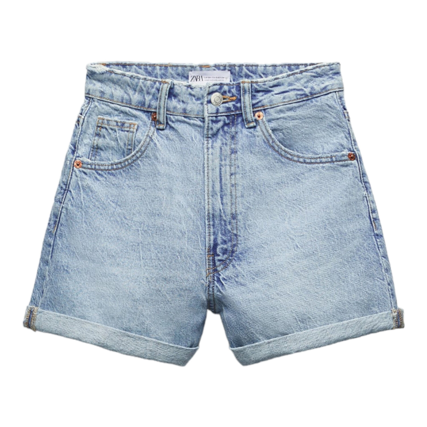 Zara shorts mom sale