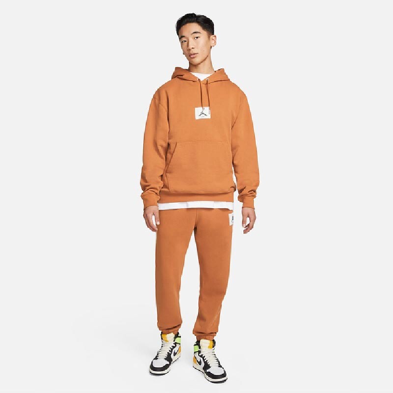 

Толстовка Nike Air Jordan Hoodie Chest Logo, коричневый