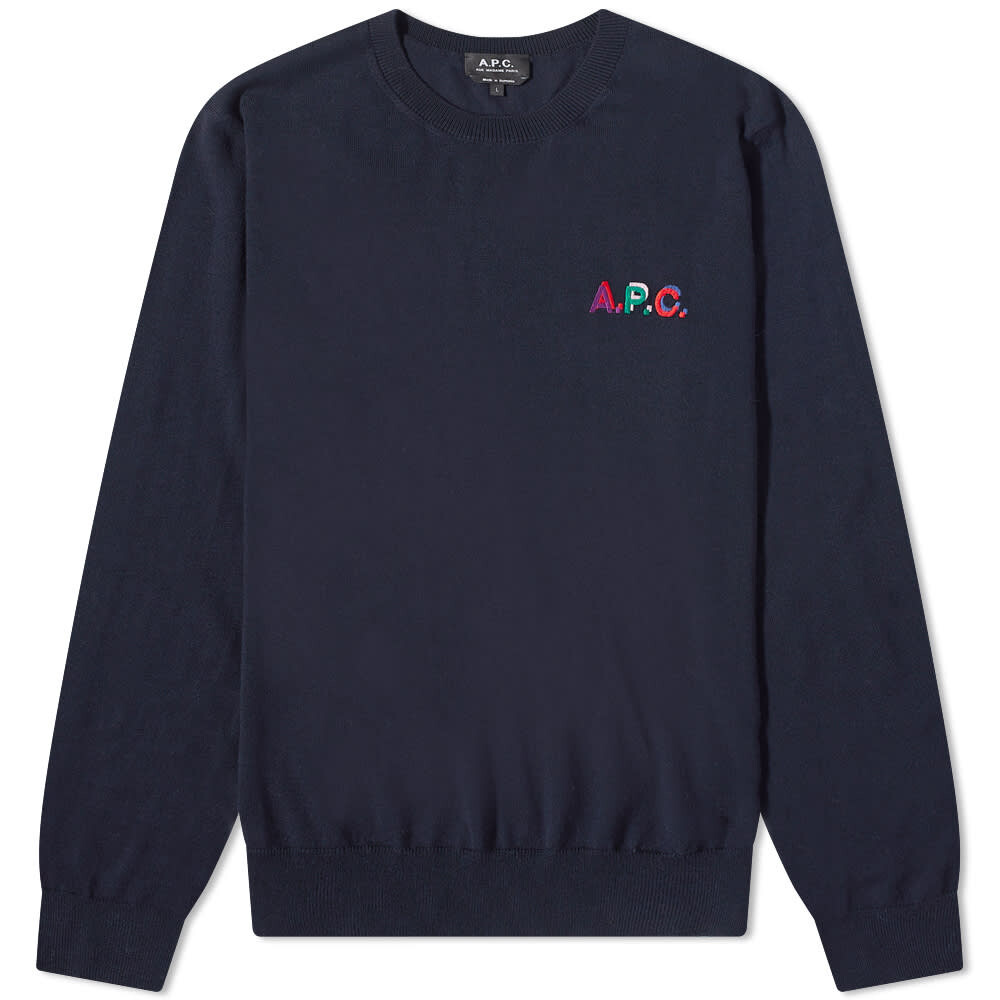 

Джемпер A.P.C. Brian Embroidered Logo Crew Knit, Черный