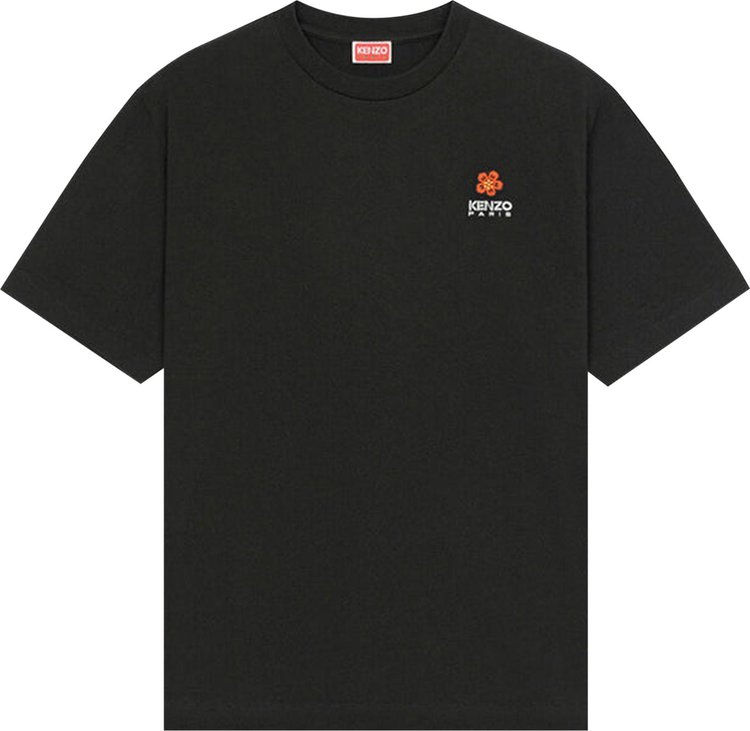 Футболка Kenzo Boke Flower Crest T-Shirt 'Black', черный