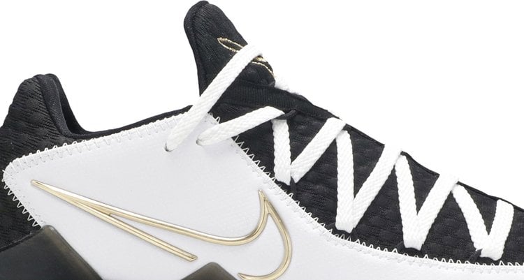 Nike lebron 17 low white/metallic gold/black best sale