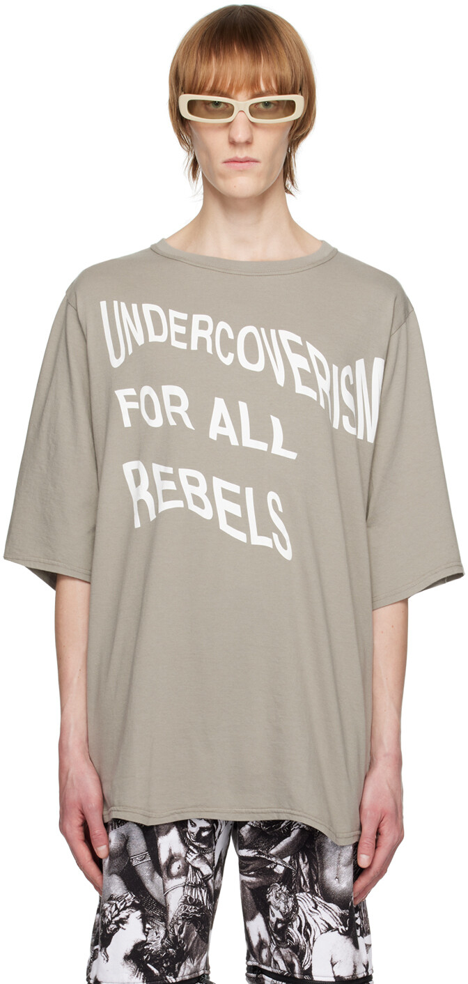 

Серая футболка For All Rebels Undercoverism, Серый