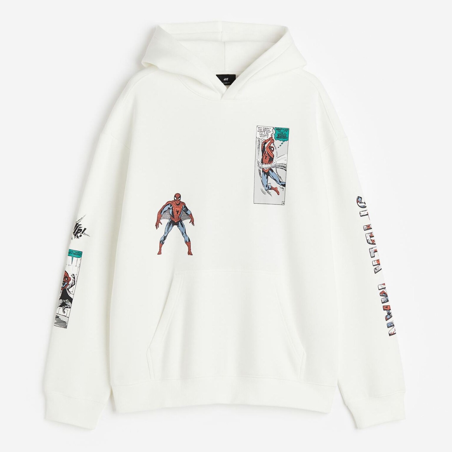

Худи H&M Felix the Cat Relaxed Fit Hoodie, белый