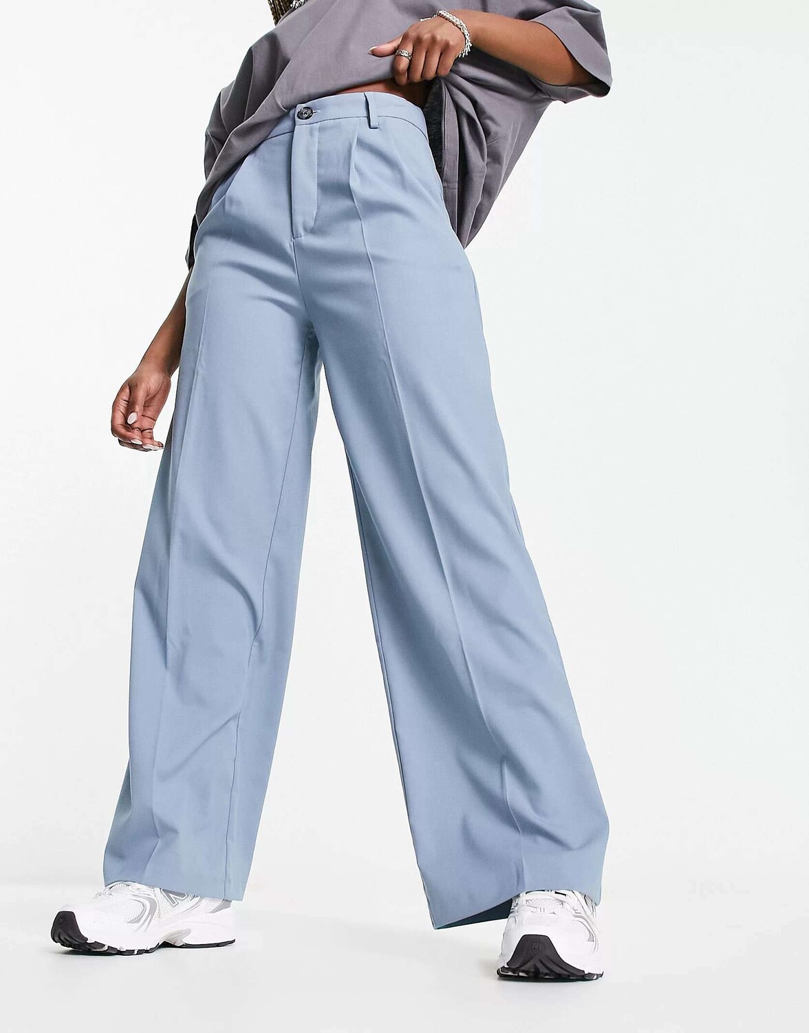 

Пыльно-синие брюки Bershka для папы