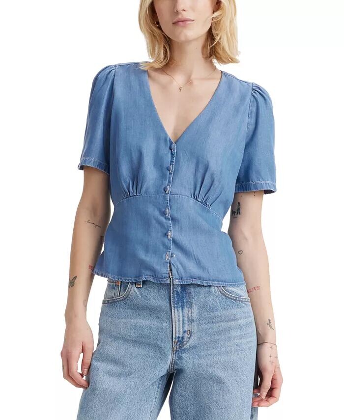

Женская блузка Dolores с короткими рукавами Levi's, синий