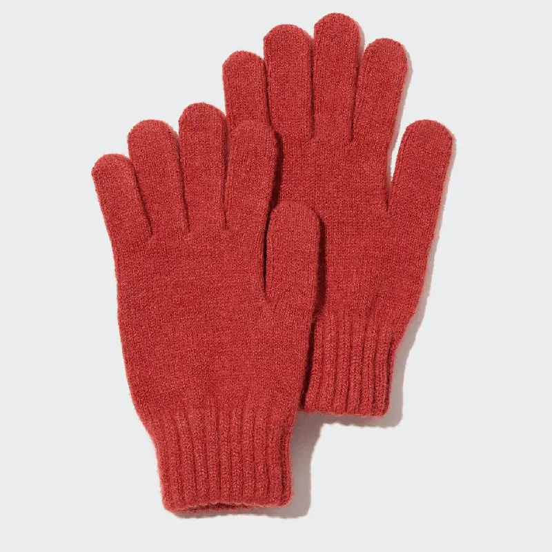 

Перчатки Uniqlo Kids Heattech Knitted Thermal, оранжевый