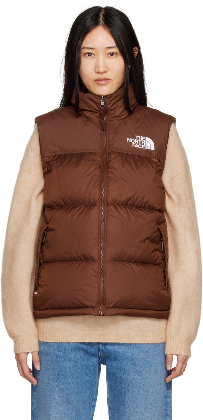 

Коричневый складной пуховый жилет 1996 Retro Nuptse The North Face