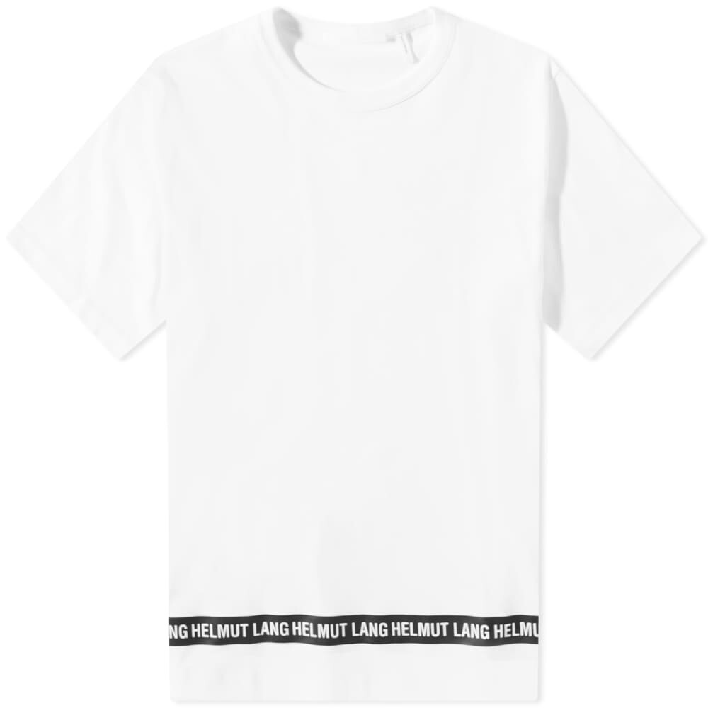 

Футболка Helmut Lang Stripe Logo Tee, Белый
