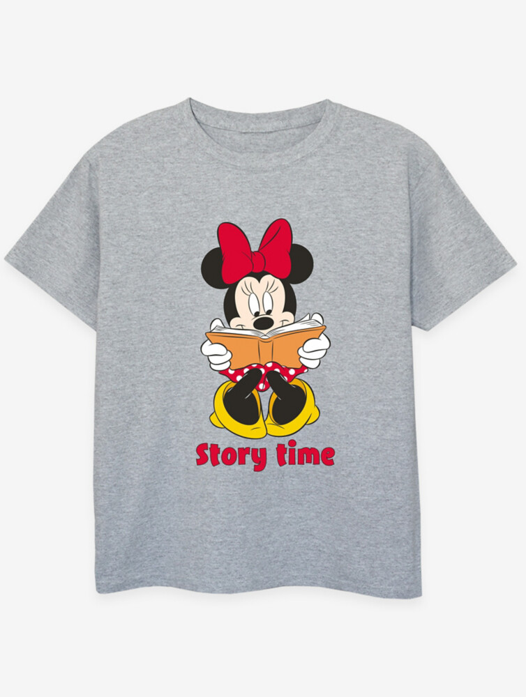 

NW2 Minnie Mouse Story Time Kids Серая футболка с принтом George., серый