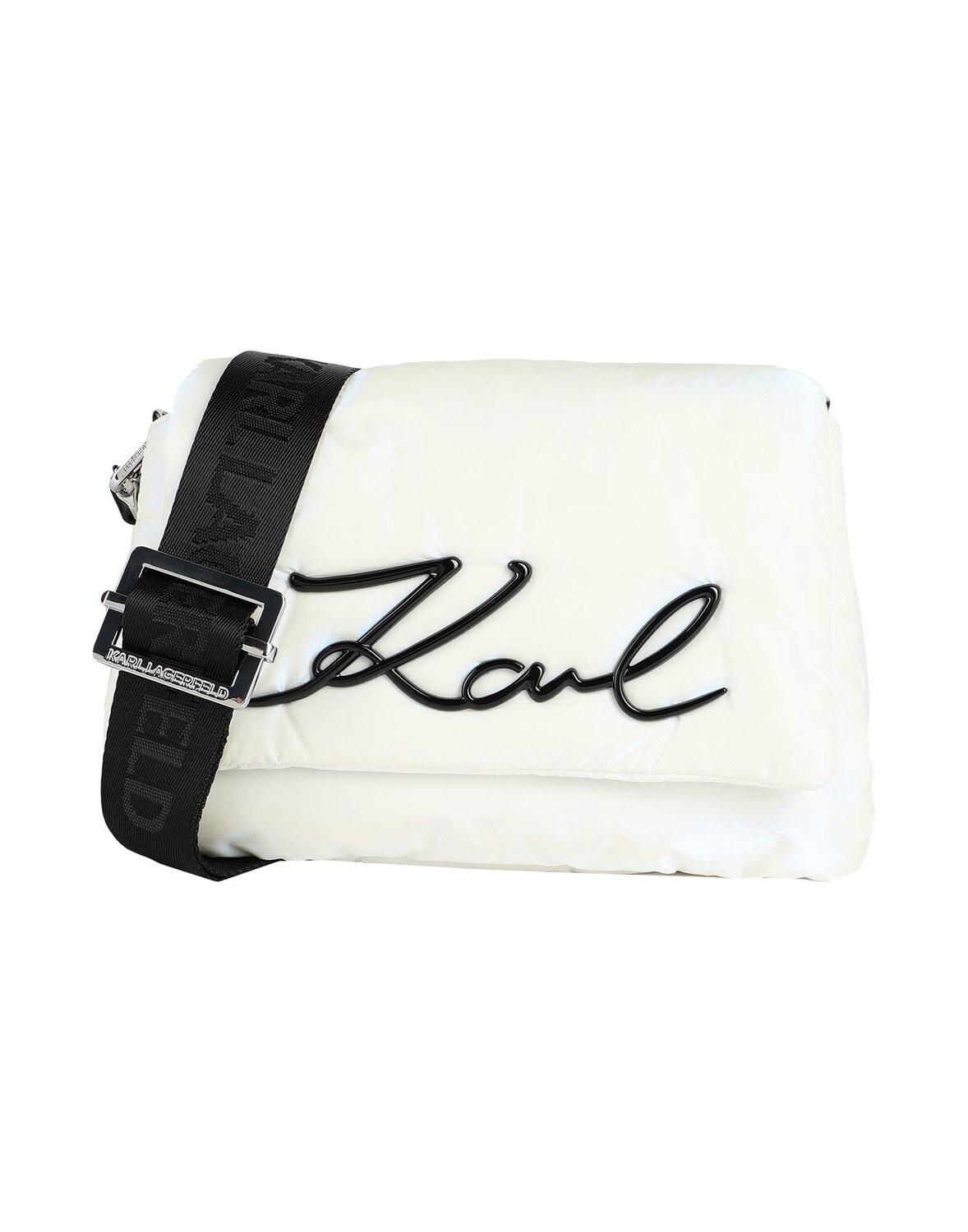 

Сумка через плечо Karl Lagerfeld K/signature Soft Md Shb, цвет слоновой кости