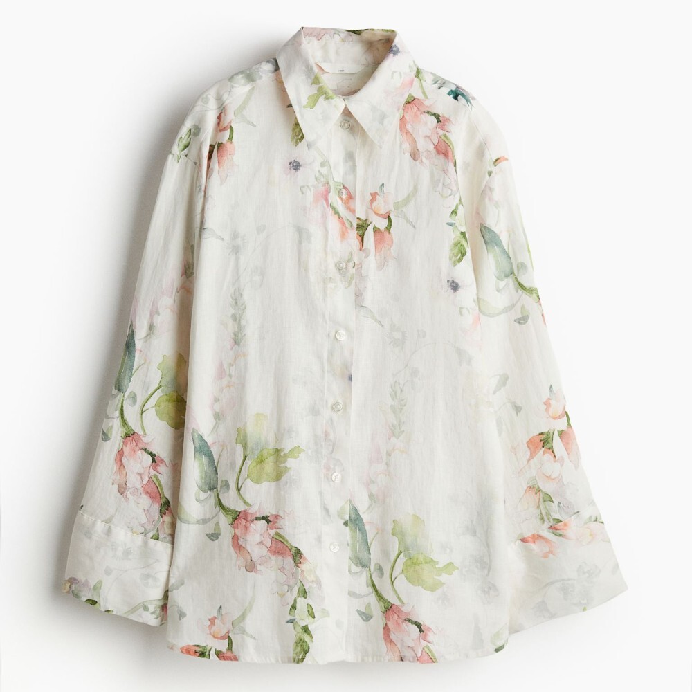 

Рубашка H&M Linen, белый
