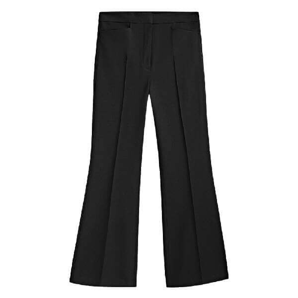 

Брюки Massimo Dutti Flared Central Seam, черный