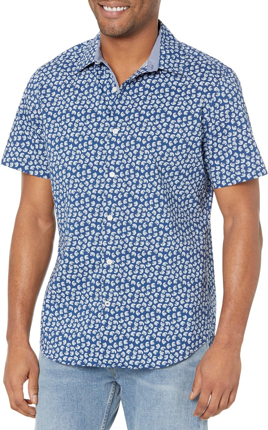 

Рубашка с принтом Navtech Trim Fit Nautica, цвет Estate Blue