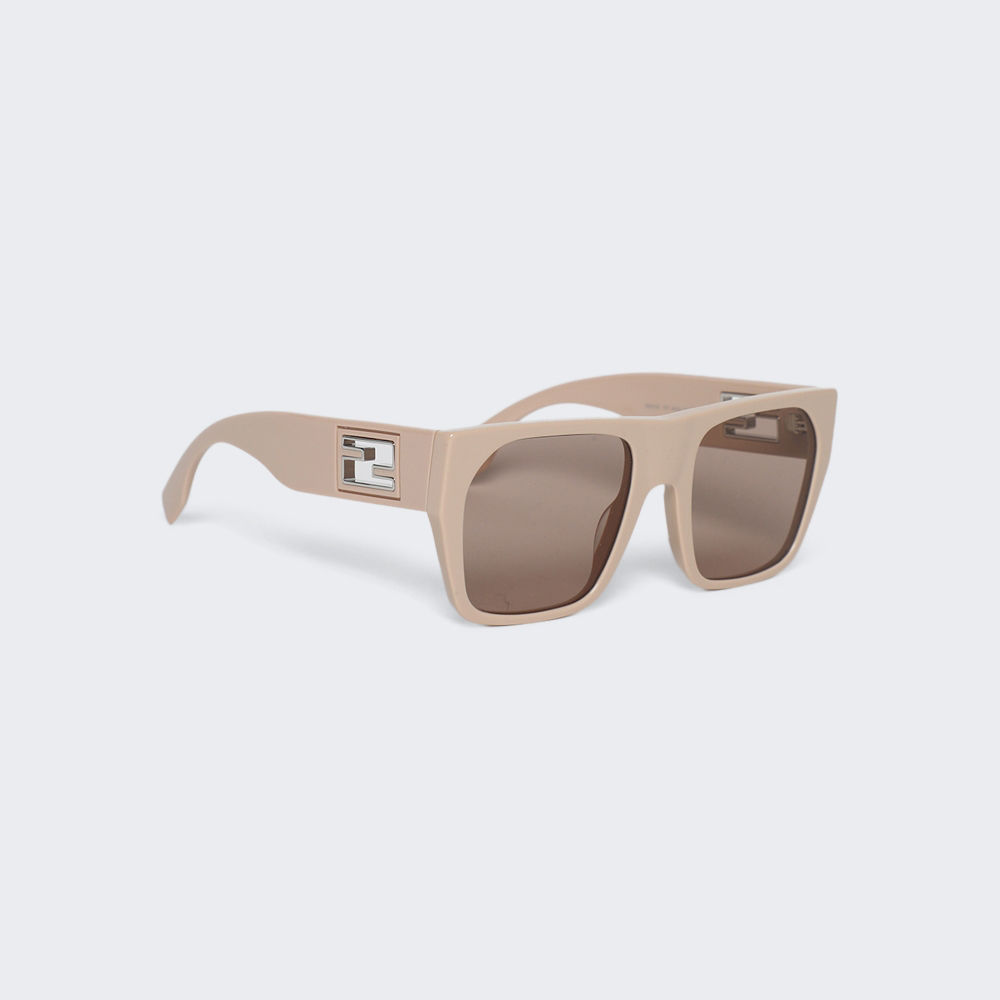 цена Солнцезащитные очки Fendi Baguette, светло-коричневый