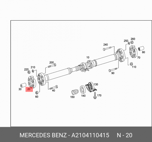 Муфта карданного вала A2104110415 MERCEDES-BENZ 0041536928 для 2003 2011 mercedes benz w211 w203 w210 датчик распределительного вала коленчатого вала a0041536928 автомобильные запчасти