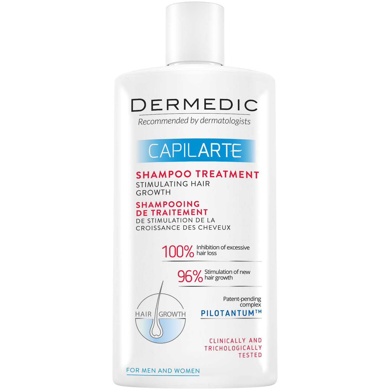 Dermedic Capilarte шампунь-уход стимулирующий рост волос, 300 мл шампунь стимулирующий рост волос dermedic capilarte shampoo treatment