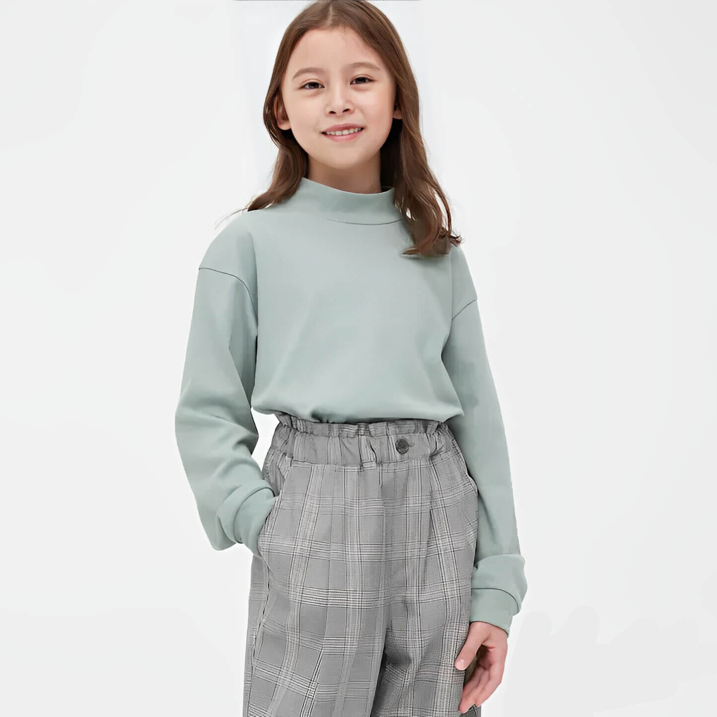 

Водолазка детская Uniqlo Mock Neck Long Sleeved, зеленый