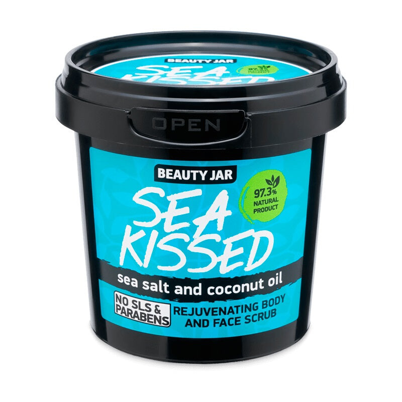 

BEAUTY JAR Скраб для лица и тела Sea Kissed регенерирующий с морской солью и кокосовым маслом 200г