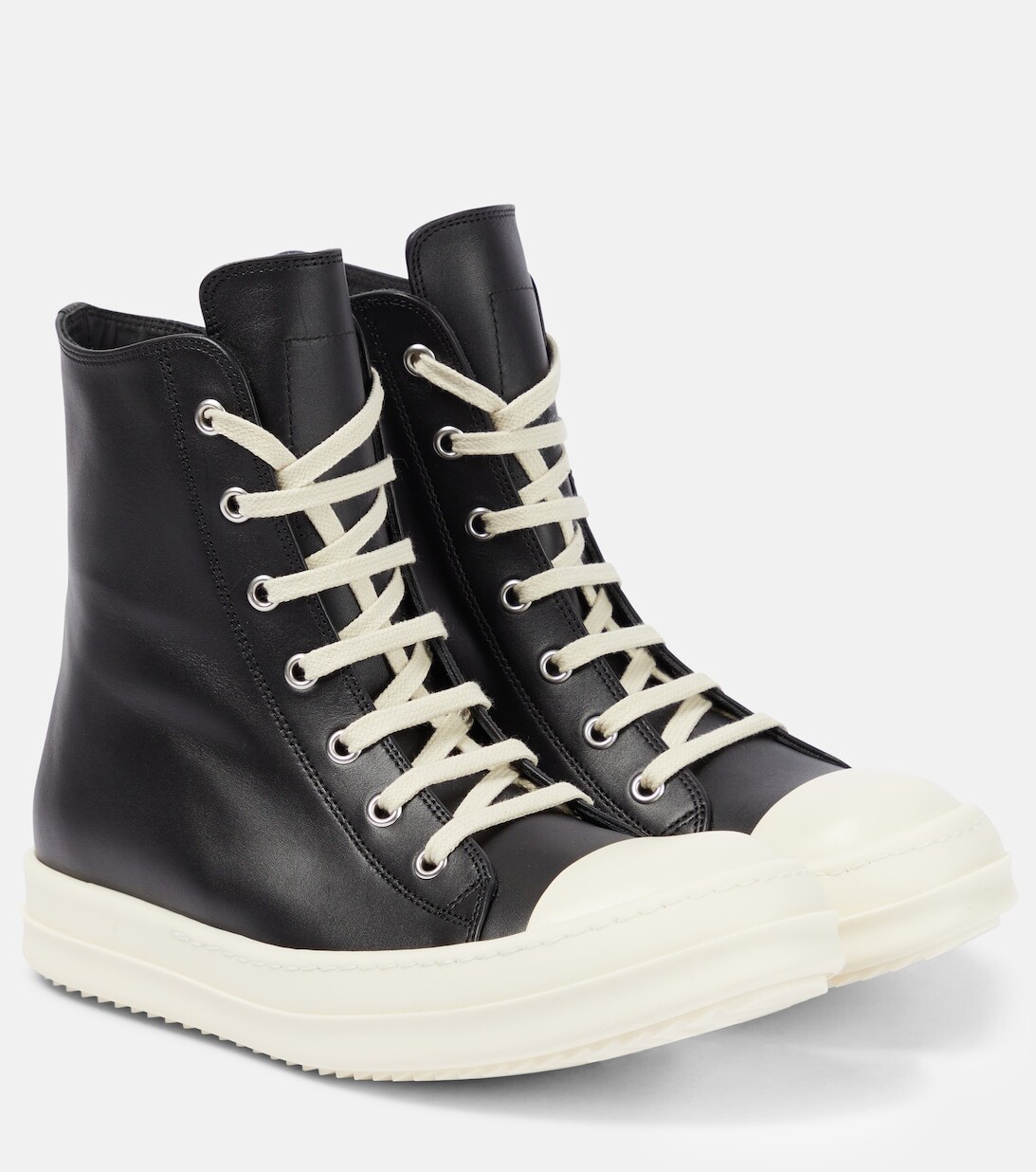 

Кожаные высокие кеды Rick Owens, разноцветный