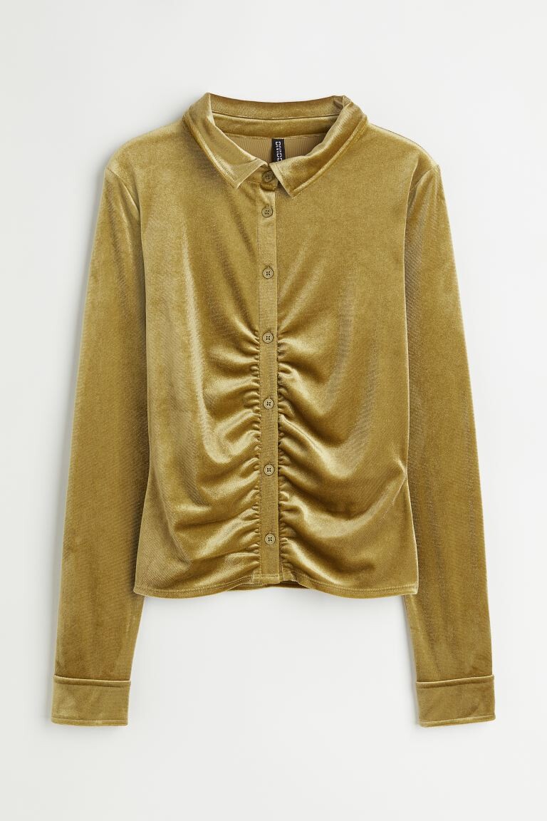 

Блузка из мягкого джерси H&M, золото