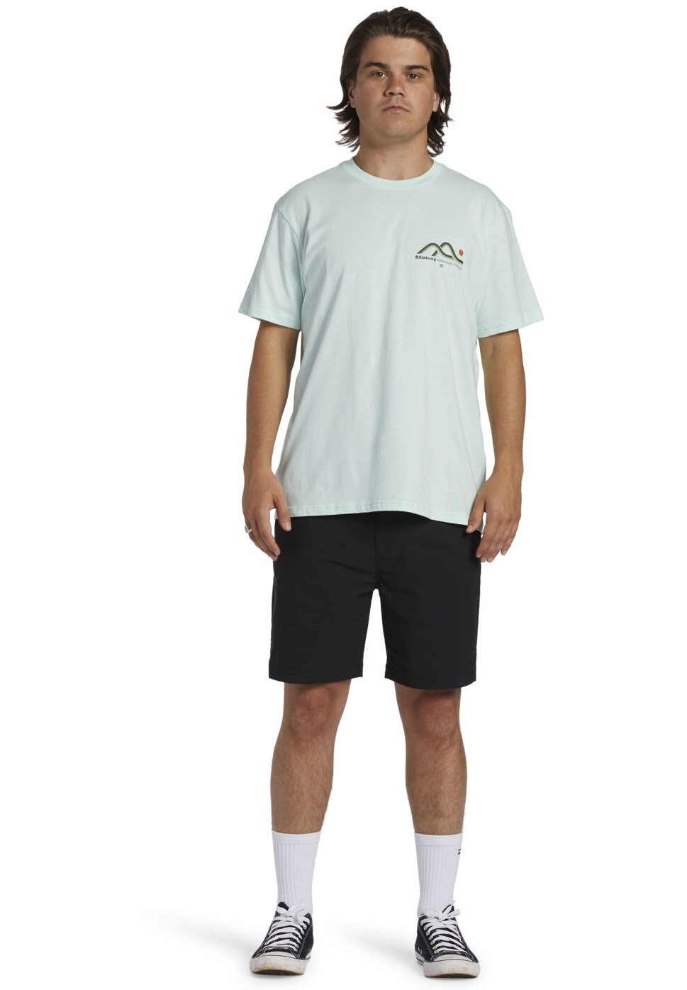 

Футболка с принтом RANGE SS Billabong, цвет seaglass