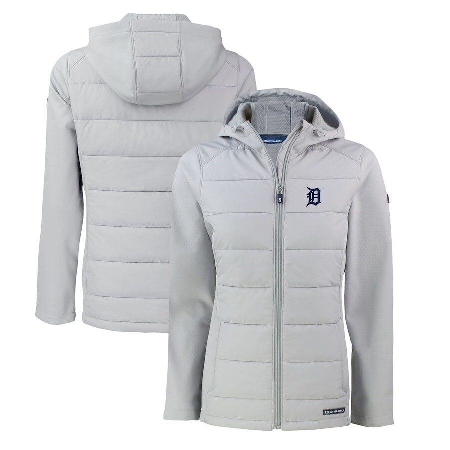 

Толстовка на молнии Cutter & Buck Detroit Tigers, серый