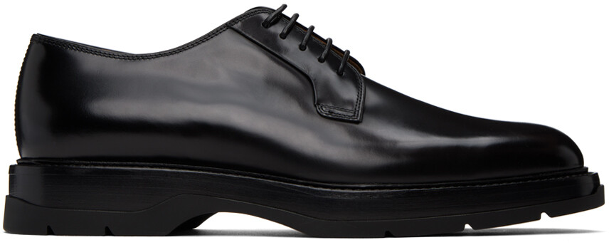 

Черные гибридные однотонные дерби Dunhill