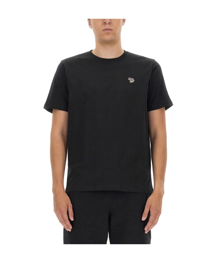 

Футболка с логотипом Zebra и ползучим дизайном Ps By Paul Smith, черный