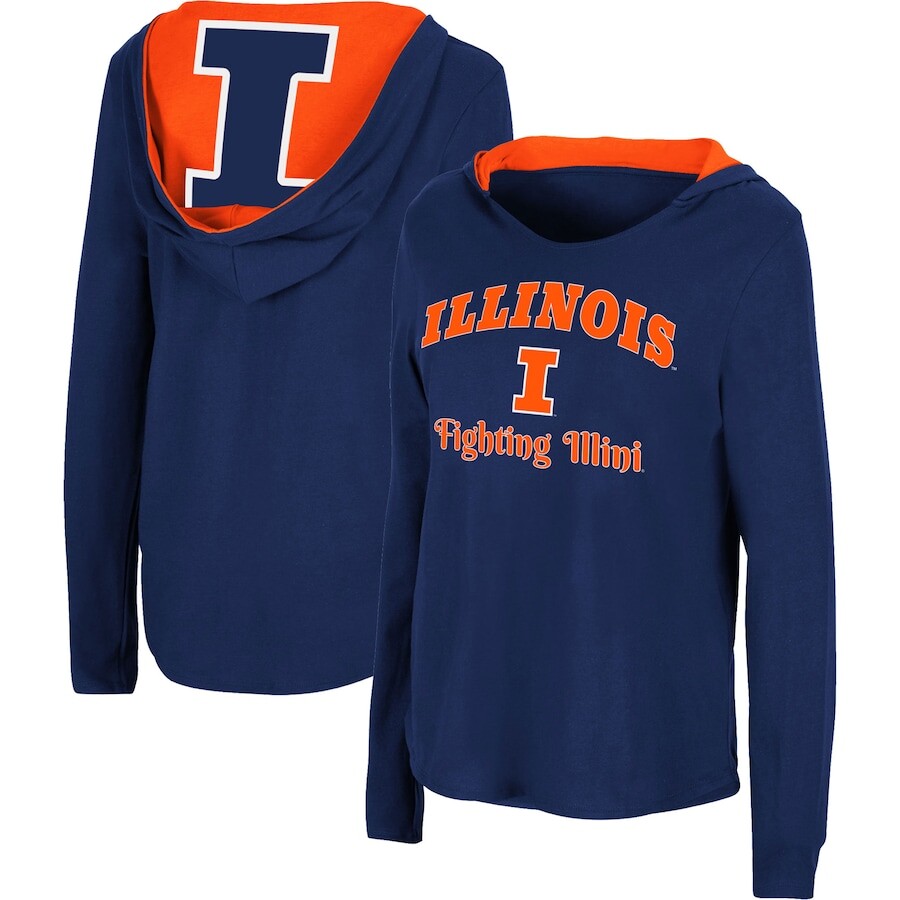 

Футболка с длинным рукавом Colosseum Illinois Fighting Illini, нави
