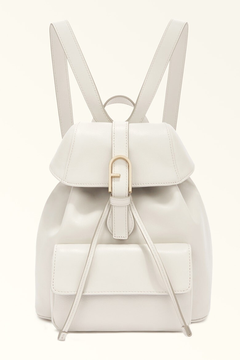 

Кожаный рюкзак Flow Mini Furla, белый