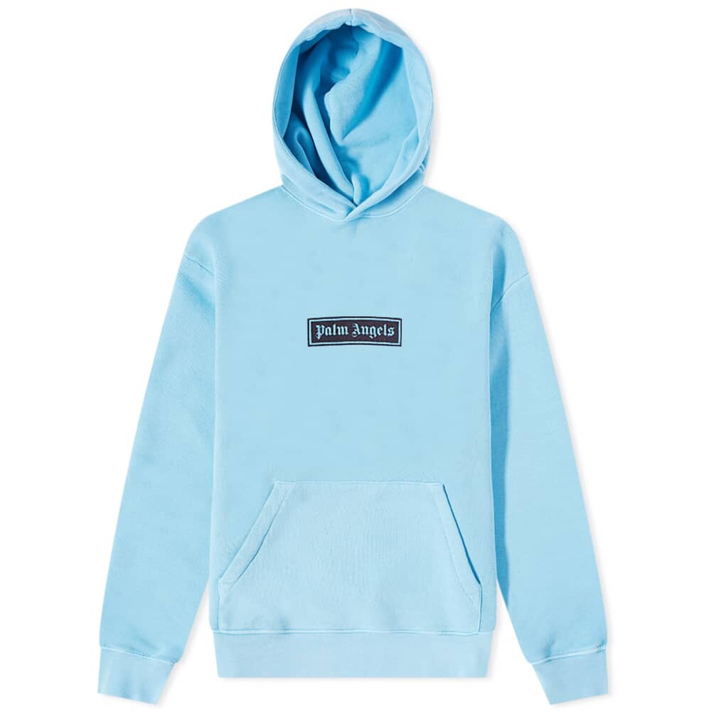 

Толстовка Palm Angels Garment Dyed Box Logo Popover Hoody, Синий