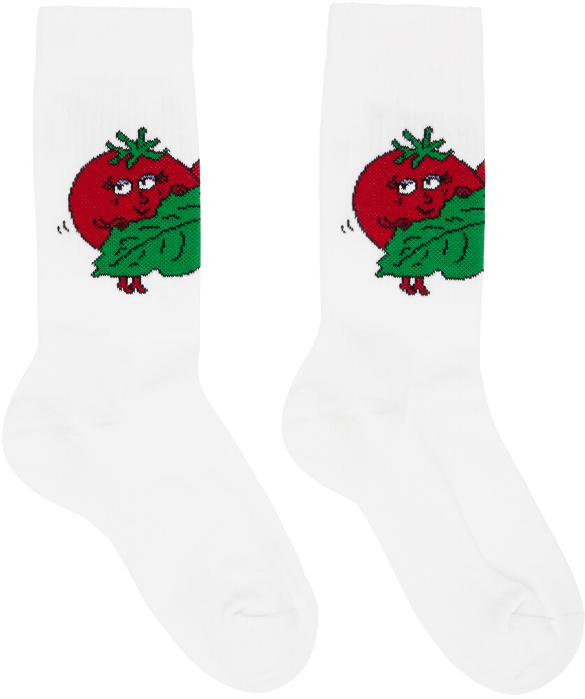 

Белые носки Happy Tomatoes Sky High Farm Workwear