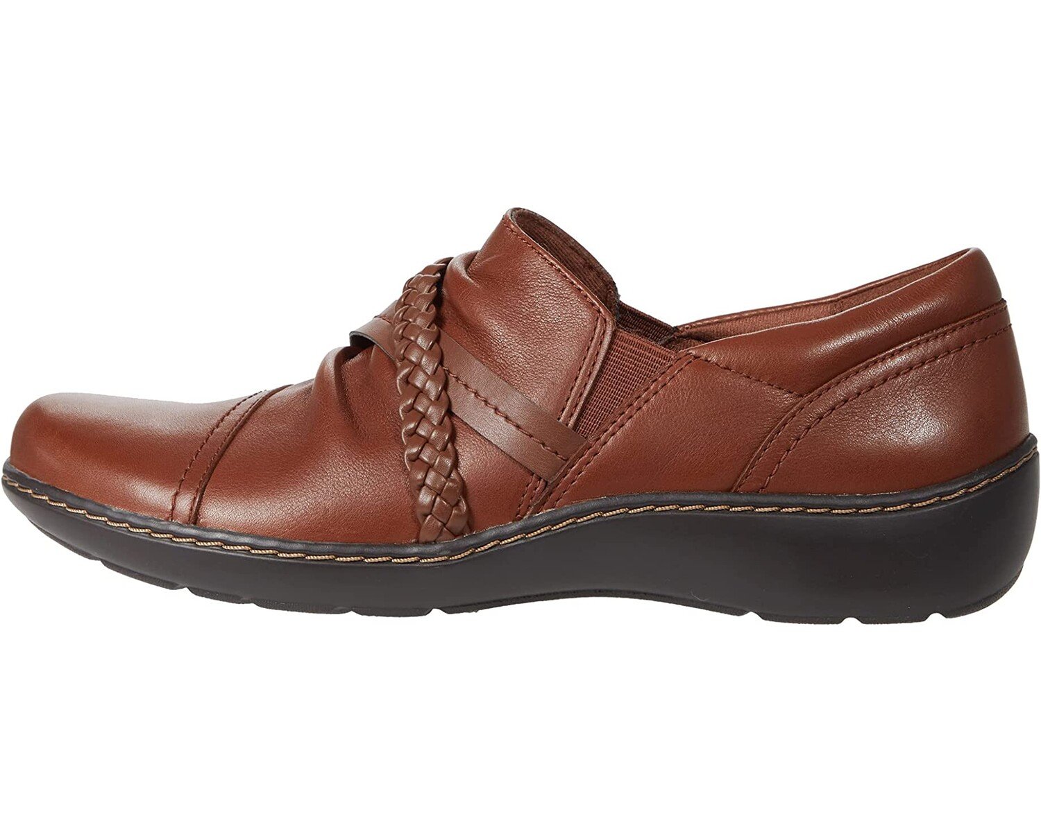

Лоферы Cora Braid Shoe Clarks, коричневый