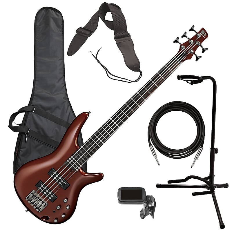 

Ibanez SR305E 5-струнная бас-гитара - Root Beer Metallic BASS ESSENTIALS BUNDLE SR305E RBM