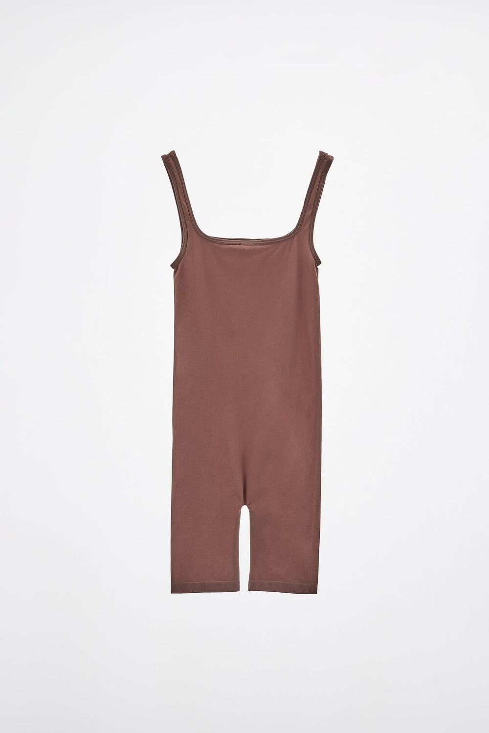 

Комбинезон из эластичного комбинезона ZARA, светло-коричневый