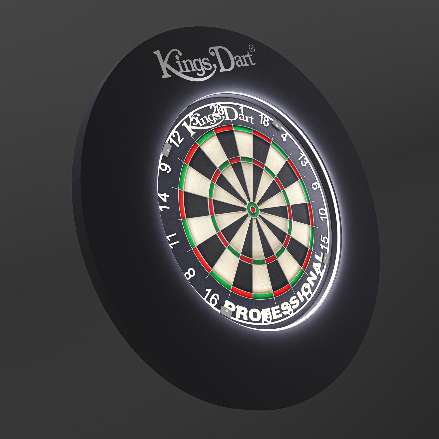 

Kings Dart Dartboard Set Vision LED, черный, профессиональный HD, черный