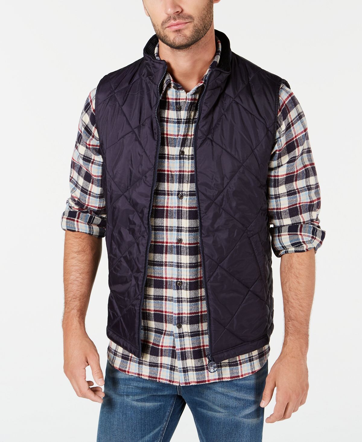

Мужской стеганый жилет finn gilet Barbour, синий