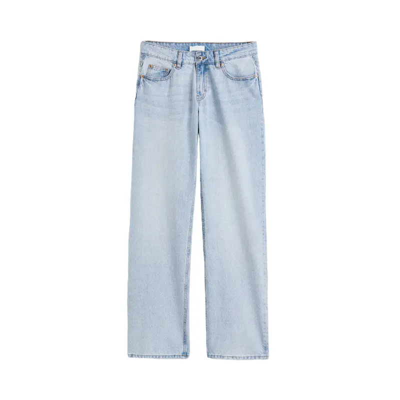

Джинсы H&M Straight Low, голубой