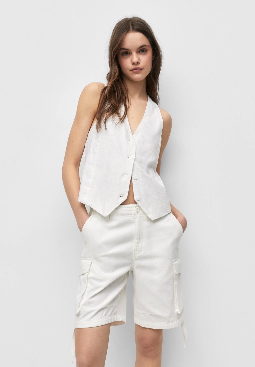 

Шорты PULL&BEAR, бежевый