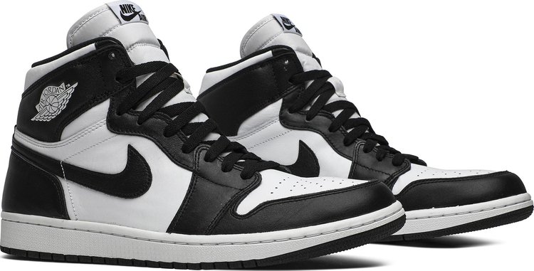 Nike air jordan 1 retro sales high black and white